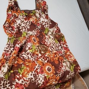 Flowered Baby Doll Dress